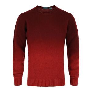 Slowear Zanone Crewneck Wool Sweater Red Mens